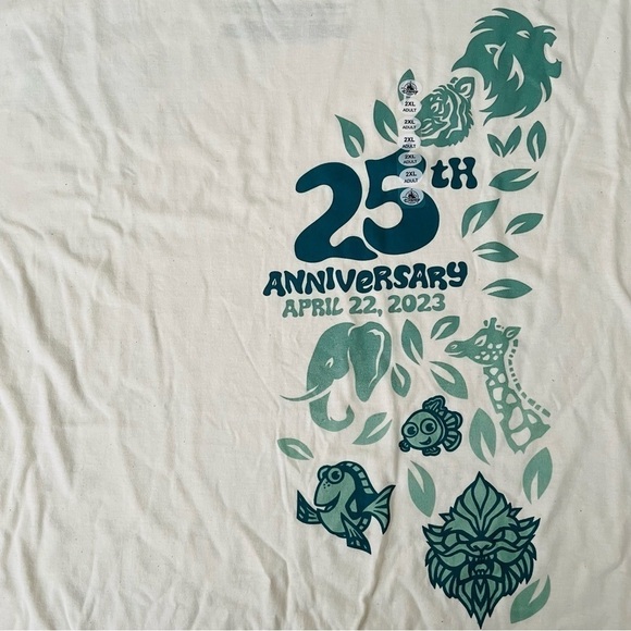 Disney Parks - Animal Kingdom - 25th Anniversary Commemorative Shirt - Picture 3 of 4